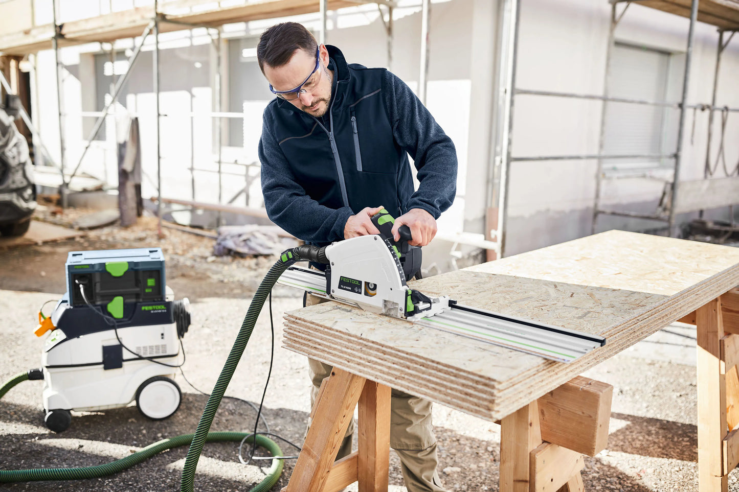 Festool TS60K 168mm Plunge Saw in Systainer with 1400mm Rail