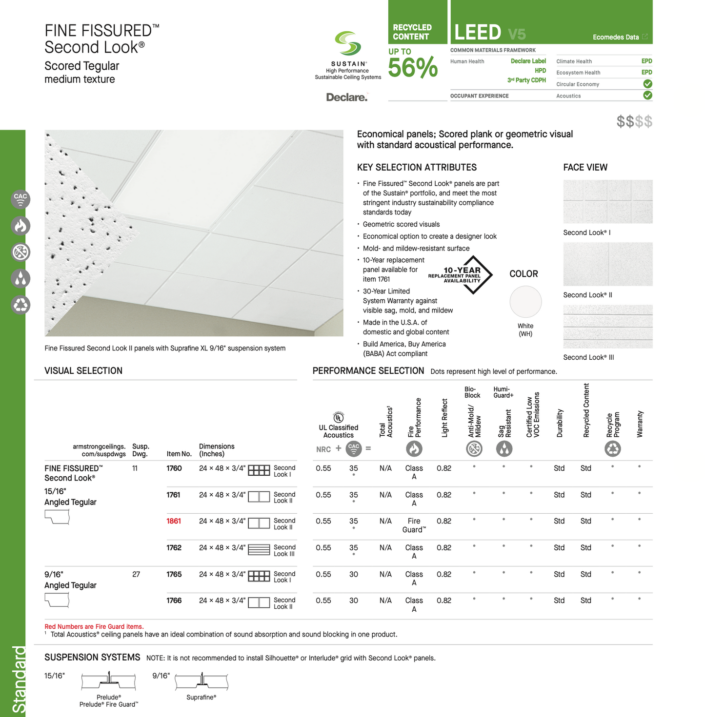 Second Look 2 Fine Fissured 1200mm x 600mm x 16mm
