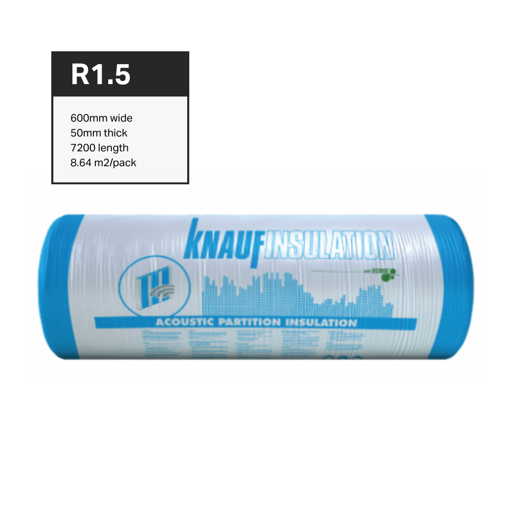 R1.5 Partition Roll 32kg/m3 600x7200x2 Rolls - 50mm 8.64m2