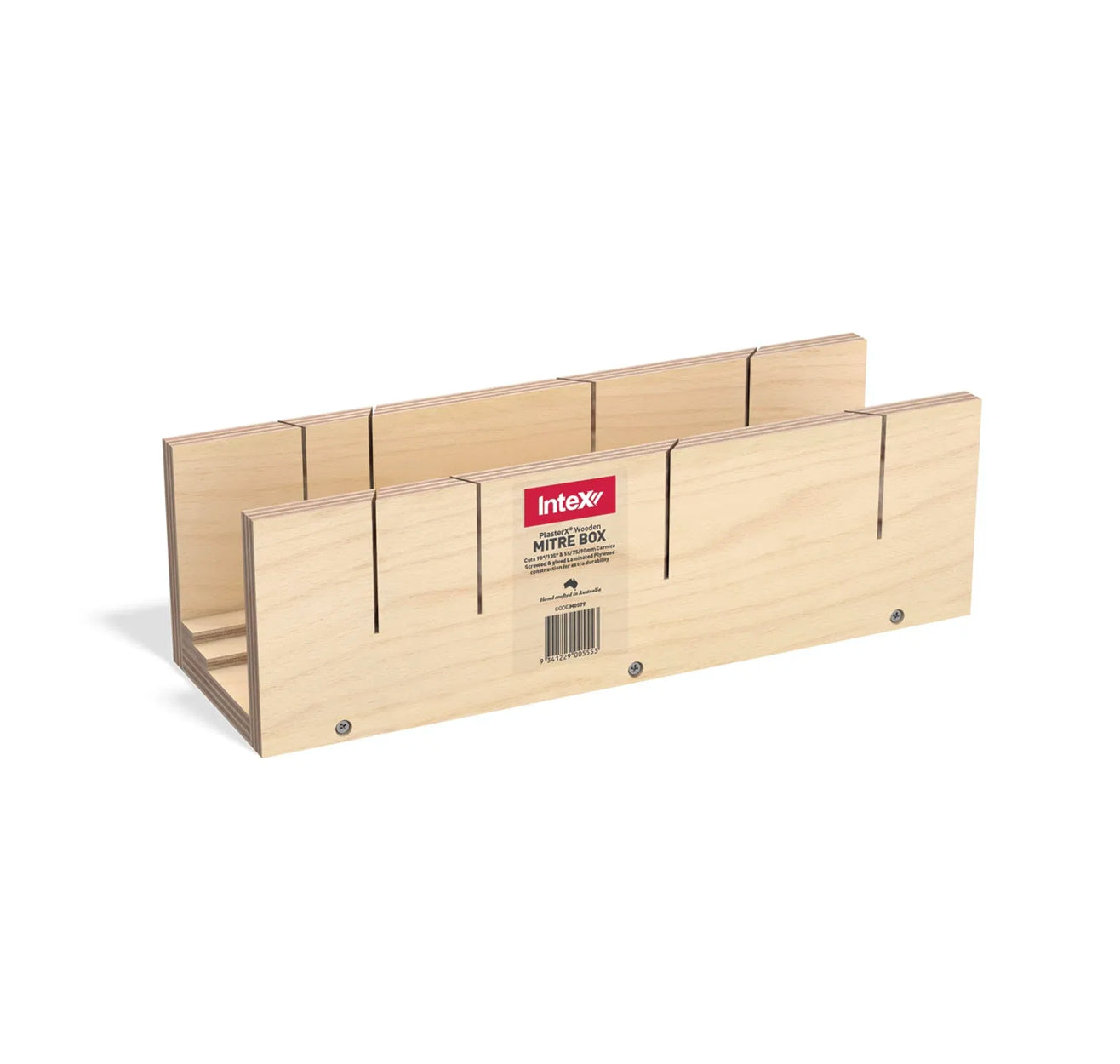 Intex PlasterX® Dual Wooden Mitre Box (90° & 135°, 55, 75 & 90 Cornice