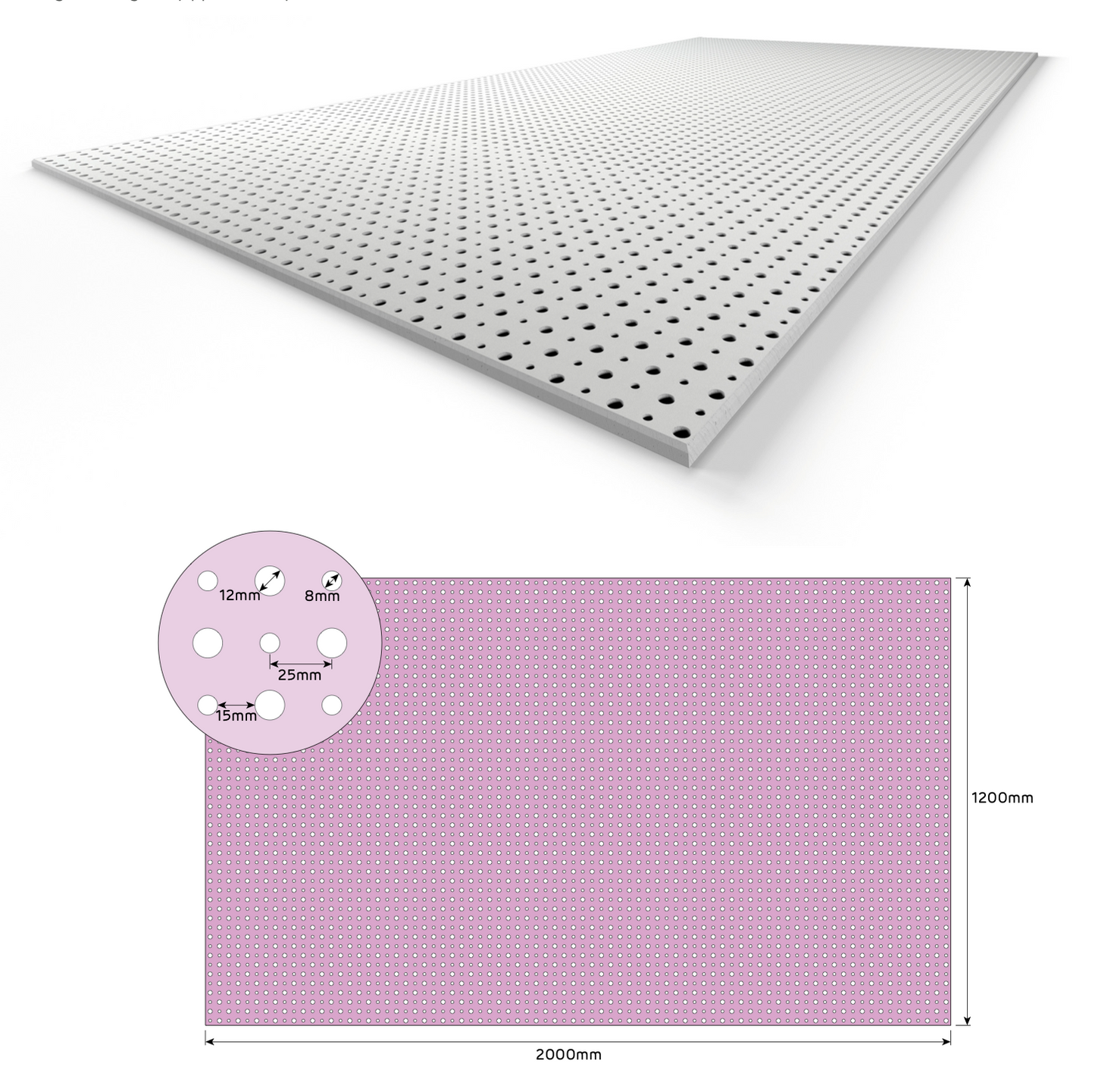Siniat Createx D8/12- 12.5mm x 1200mm x 2000mm