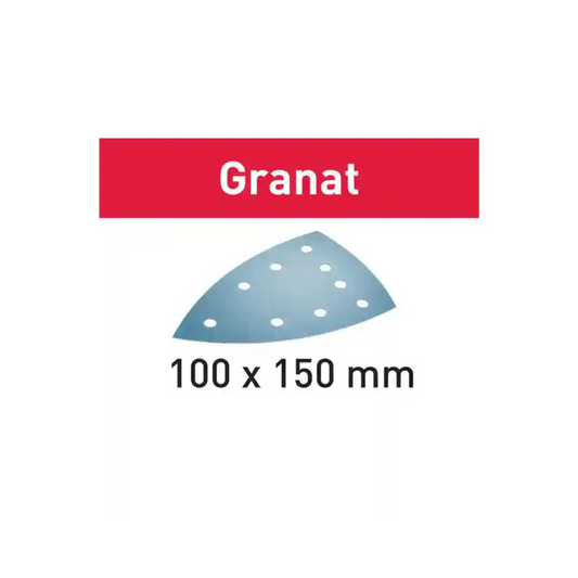 FESTOOL - 100x150mm 120-Grit 7-Hole Granat Sanding Sheet 100pc