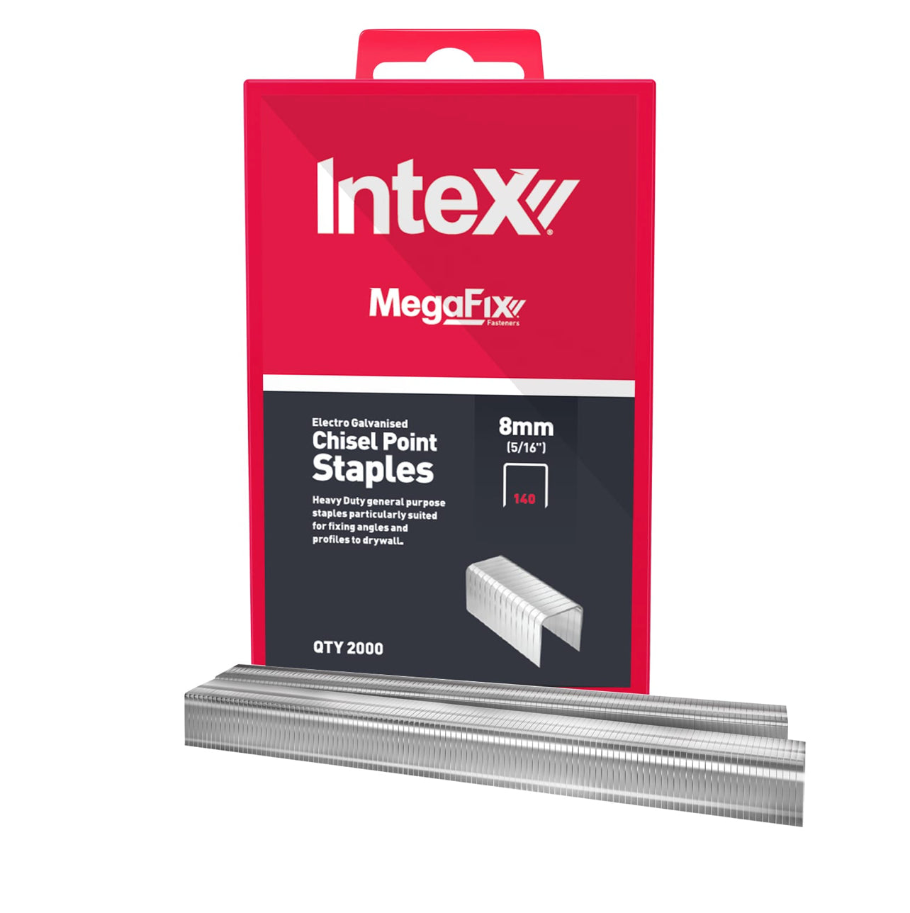 Intex Staples 8mm - Suit PlasterX®/Arrow/Rapid (Pack 2000)