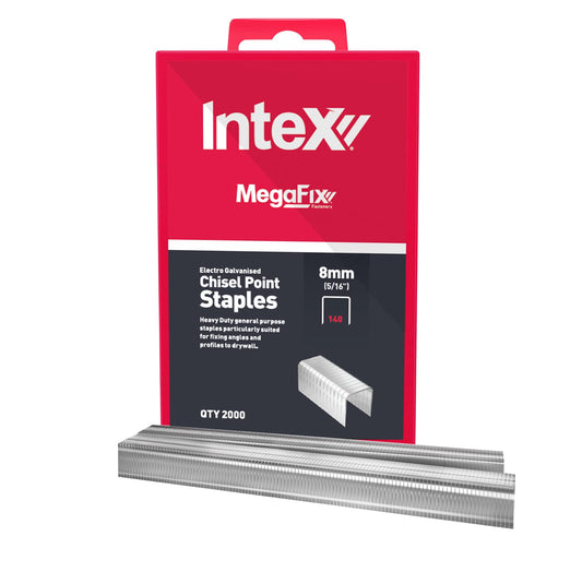 Intex Staples 8mm - Suit PlasterX®/Arrow/Rapid (Pack 2000)