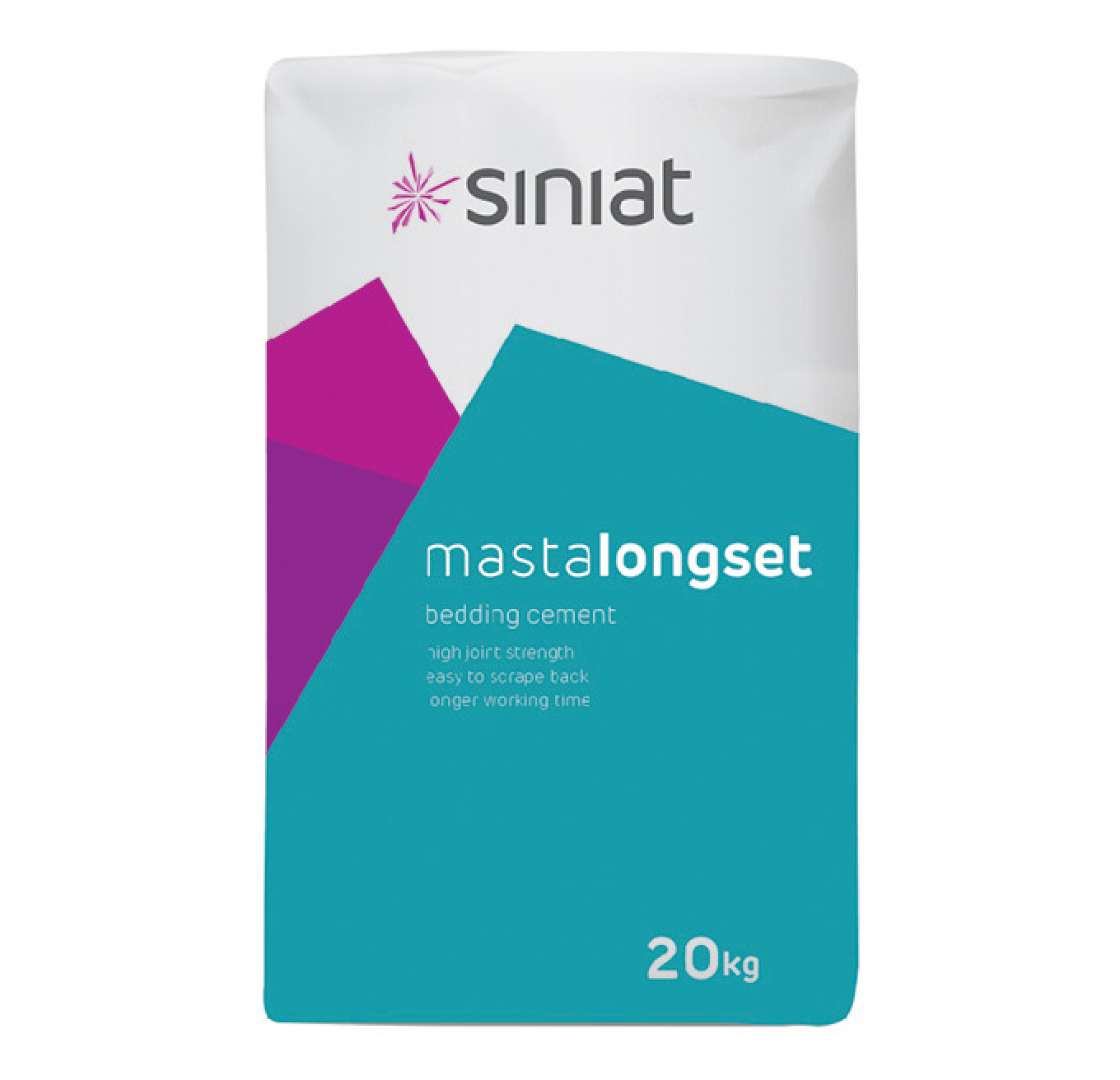 SINIAT MastaLongset Bedding Cement 20KG 80min Bag
