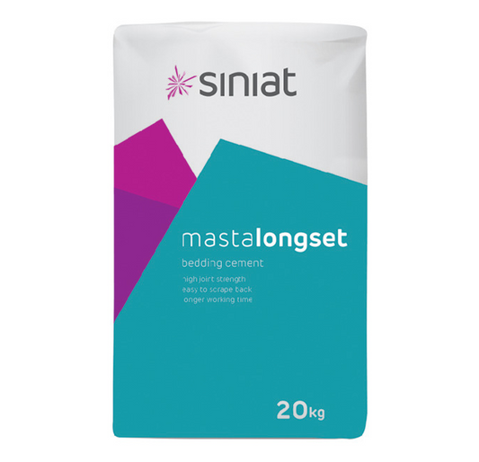 SINIAT MastaLongset Bedding Cement 20KG 80min Bag