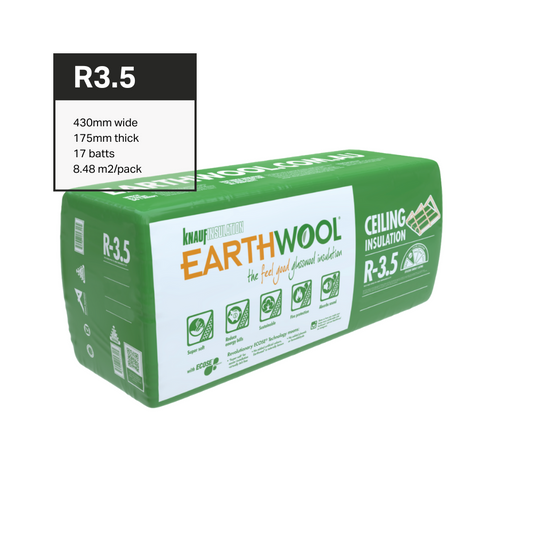 Earthwool® R-3.5 Ceiling Insulation -  175mm x 1160mm - 17pc/pack
