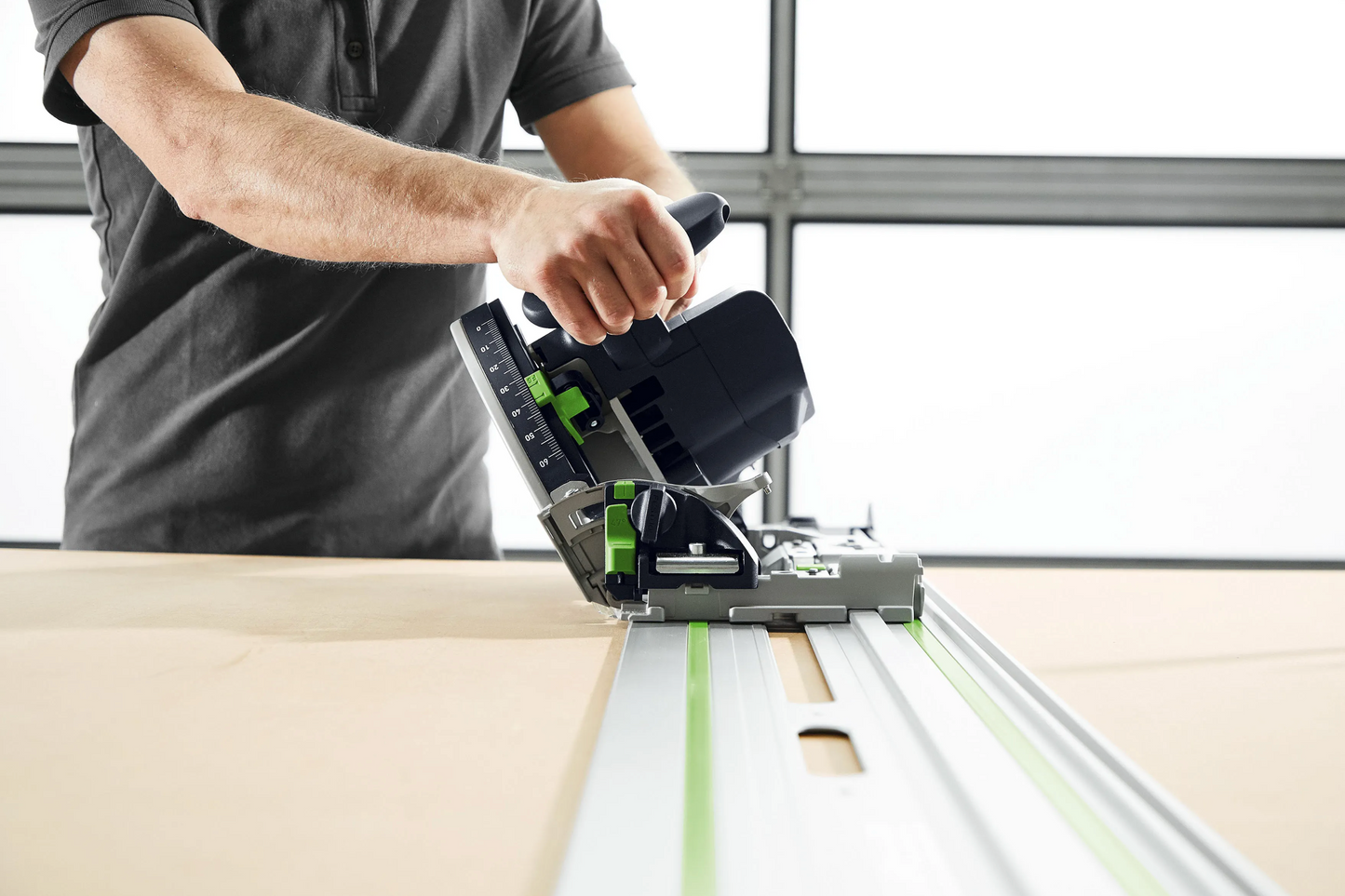 Festool TS60K 168mm Plunge Saw in Systainer with 1400mm Rail