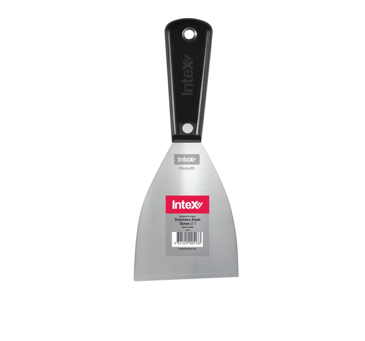 Intex PlasterX® Stainless Steel Splayed Scraper with Nylon Handle x 76mm (3in)