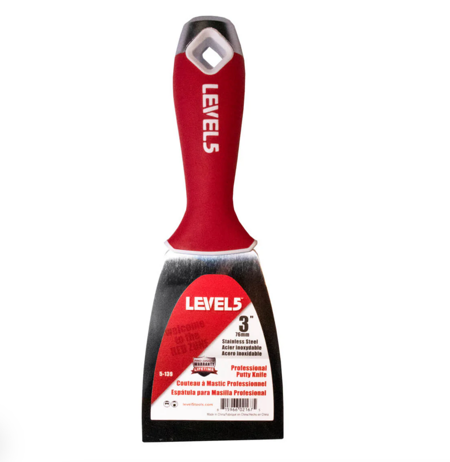 Joint Knife Stainless Soft Grip 3" 100mm Level5