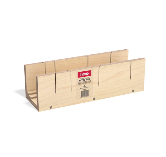 Intex PlasterX® Dual Wooden Mitre Box (90° & 135°, 55, 75 & 90 Cornice