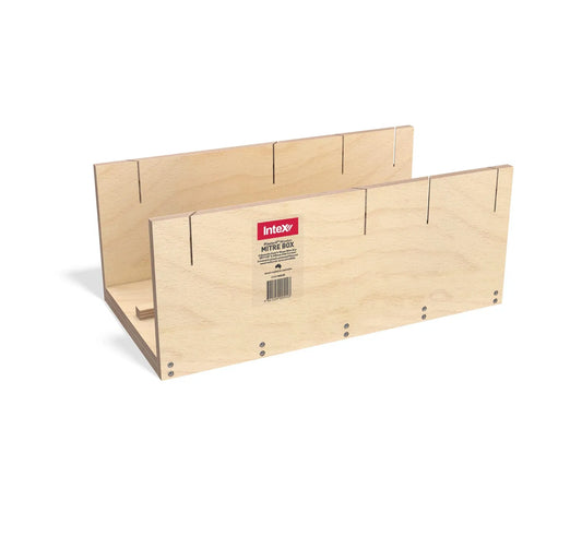 Intex PlasterX® Adjustable Wooden Dual Victorian U-Shape™ Mitre Box (90°/135° & 230mm wide Cornice)