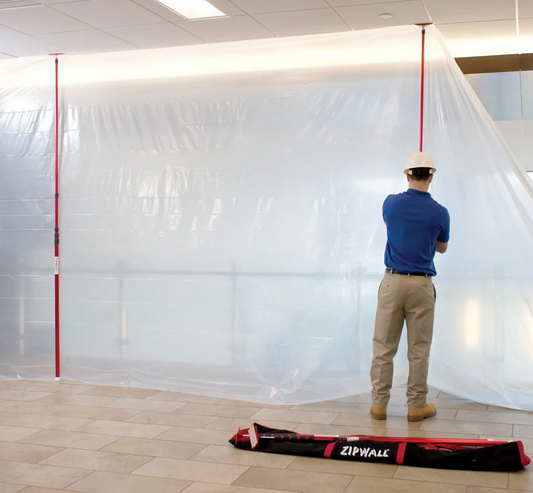 ZIPPOLE Enclosure System Starter-2 Poles + 4m Sheet