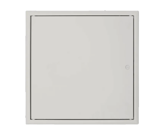 Metal Access Panel Hinged Flanged Edge BudgetLock. Powder Coated White.