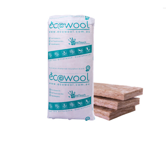 Ecowool R2.5 Ceiling Batts 1160mm x 430mm x 120mm 9.48m2 - 19PP