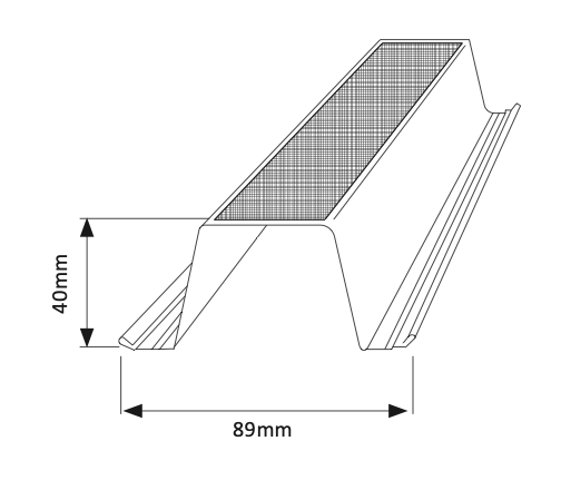 40mm Roof Batten - 0.48BMT- Aluzinc 150 @7.5m
